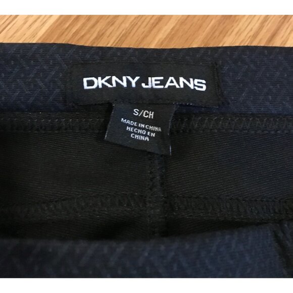 DKNY Jeans Womens Mid Rise Ponte Pants S Black Gray - Picture 7 of 7